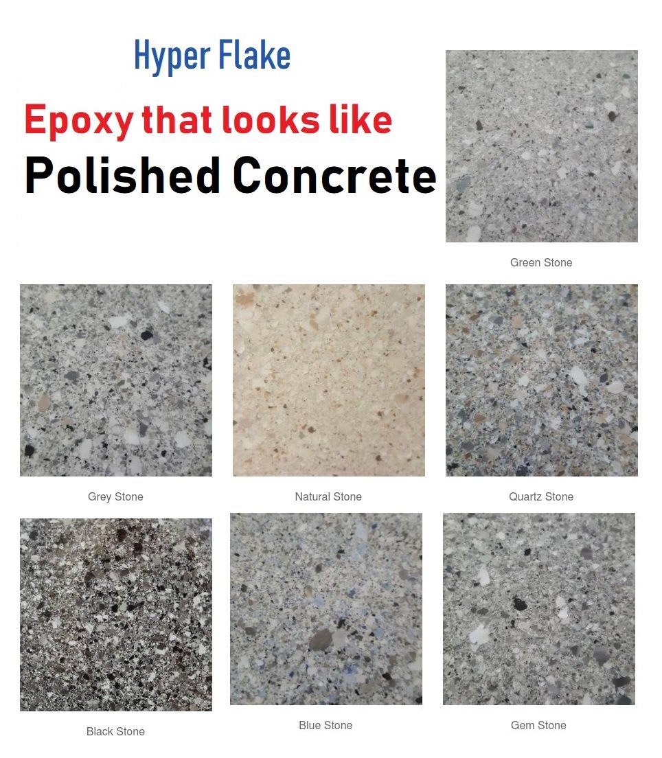 Hyper Flake an alternate to Polished Concrete